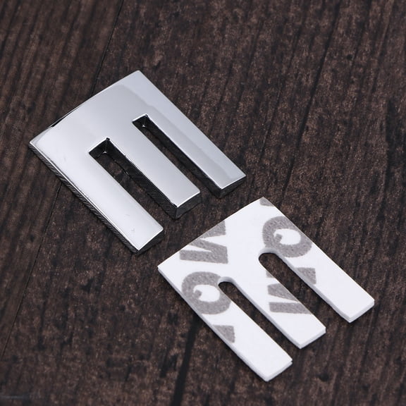 KONTONTY 3 D Automotive 3D Letter Car Sticker DIY Car Decoration Car Lettering Silver