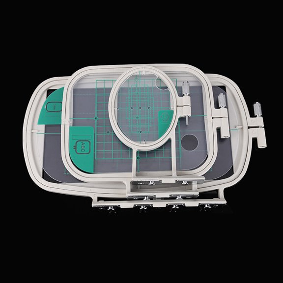 KONTONTY  3 Pcs Hoop Embroidery Cloth Square Frame Machine Set