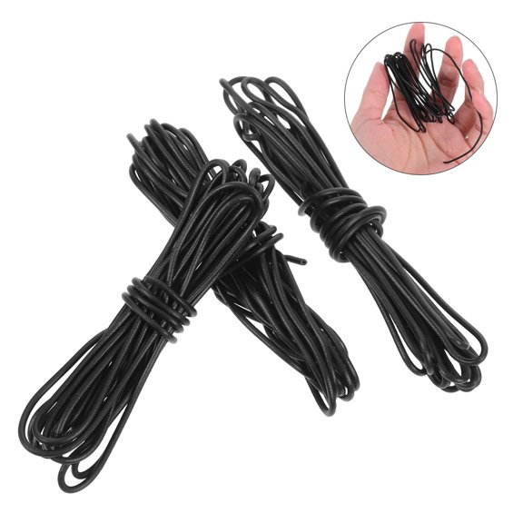 KONTONTY 3 Rolls Iron Wire Rope for DIY Craft Multi-Function Crafting Wire for Expression Making Material for Modeling DIY