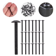 KONTONTY 30Pcs Computer Case Fan Screws Black Durable Iron Self Tapping Screws for Cooling Fan