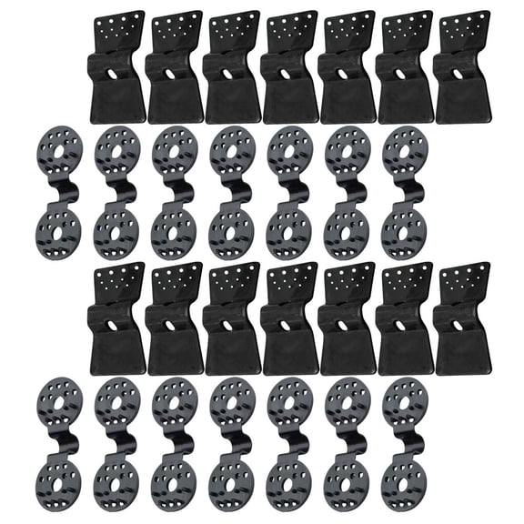 KONTONTY 30Pcs Greenhouse Fixing Buckle Sun Screen Clip Plastic Black for Bird Proofing