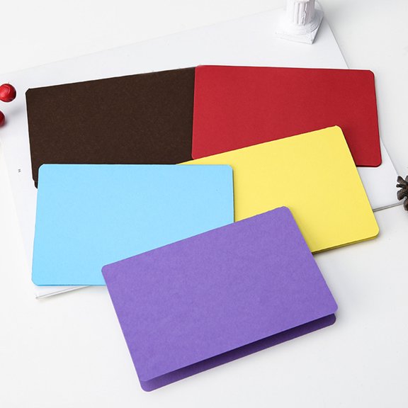 KONTONTY 30Pcs Assorted Color Small Blank Cards Versatile Watercolor Message Accessories for Greetings