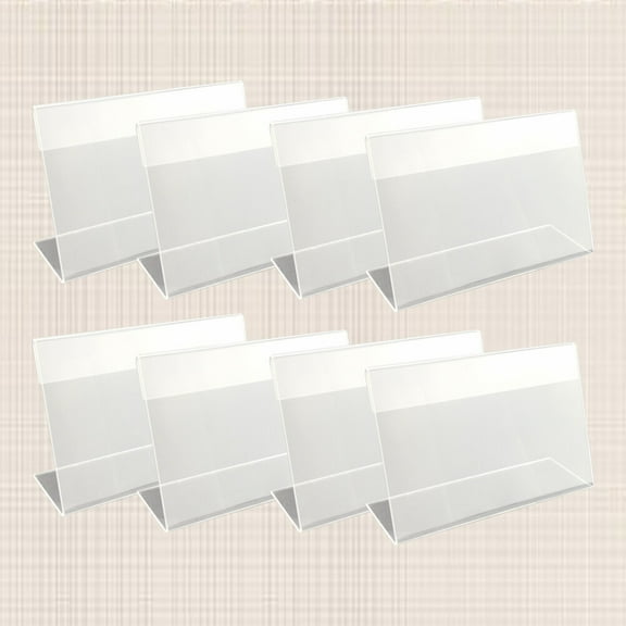 KONTONTY 30Pcs Reusable Clear Plastic Labels for Supermarkets Retail Display Shelf
