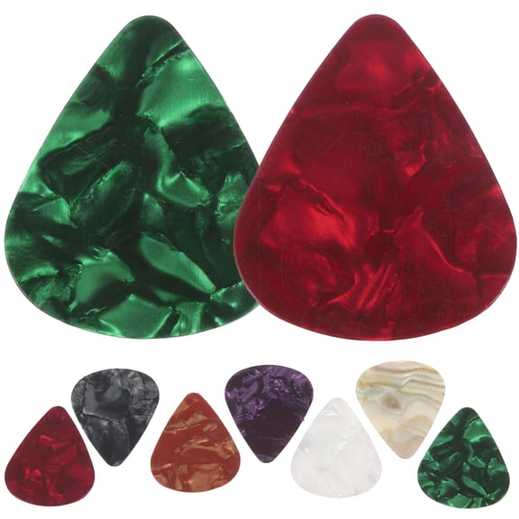 KONTONTY 30Pcs Guitar Pick Accessories Kit Assorted Colors Thick Picks for Enhanced Playing