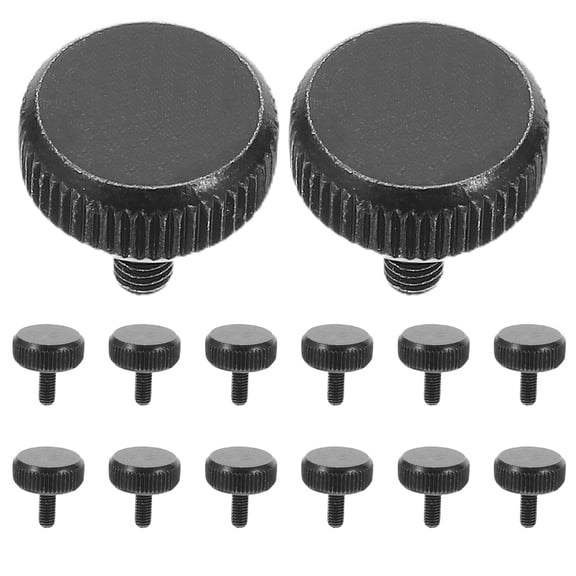 KONTONTY 30Pcs Hand Twisted Computer Case Screws Carbon Steel Universal Fit Black