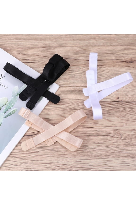 3Pcs Low Back Bra Extension Strap Convert Bra to Low Back for Bras