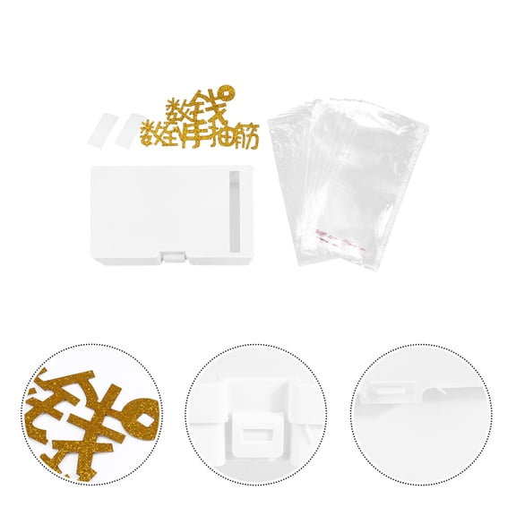 KONTONTY 3Sets White Money Pulling Cake Box Cake Decoration Supplies for Weddings and Celebrations