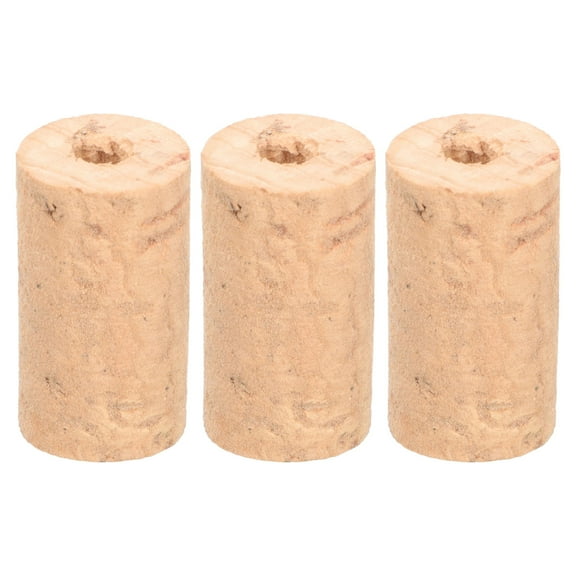 KONTONTY 3Pcs Simple Piccolo Protective Corks Khaki Wood with Easy Installation for Musical Instruments