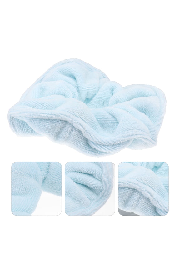 Pink Microfiber Stretchable Hair Scrunchies for Exercise