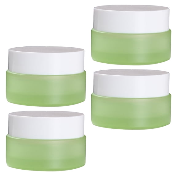 KONTONTY 4 Refillable Screw Makeup Jar Leakproof Storage Container for Skin Care 20g