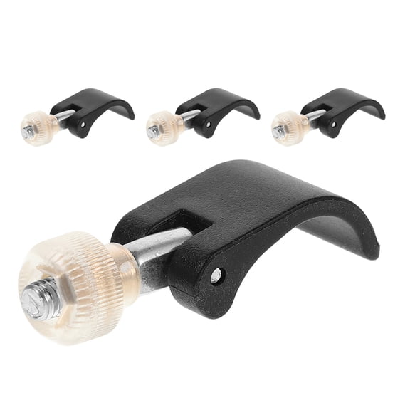 KONTONTY 4Sets Easy Install Black Pole Connector Lock for Climbing and Hiking Poles
