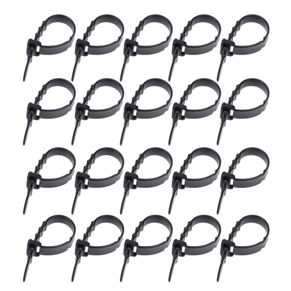 KONTONTY Back to School Cables Wire Organizer Silicone 40Set 4.3x0.6In