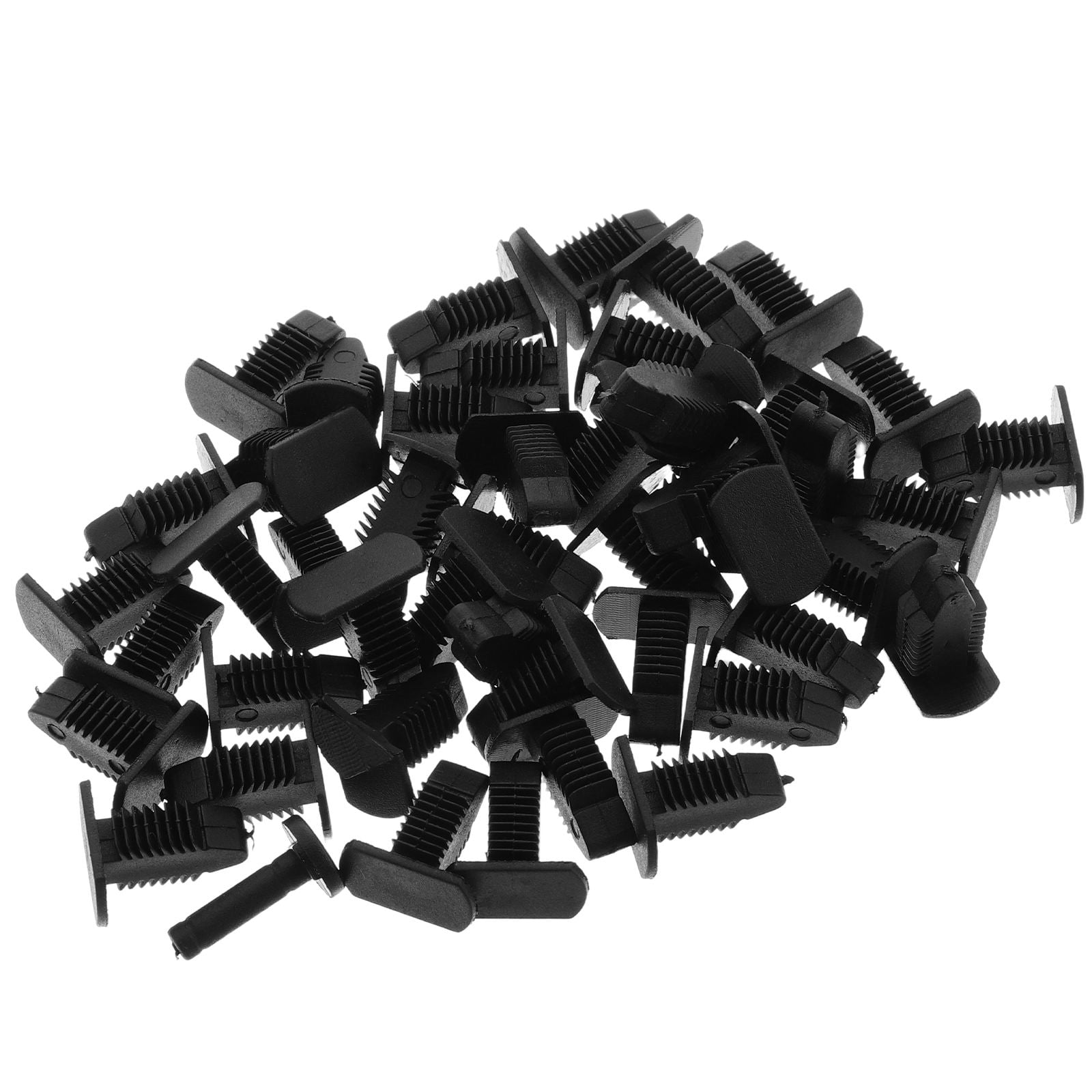 KONTONTY 40pcs Car Door Panel Clips Tooth Shaped Car Retainer Clips Fastener Automotive Push Pins Rivets Set Plastic Door Trim Panel Clips