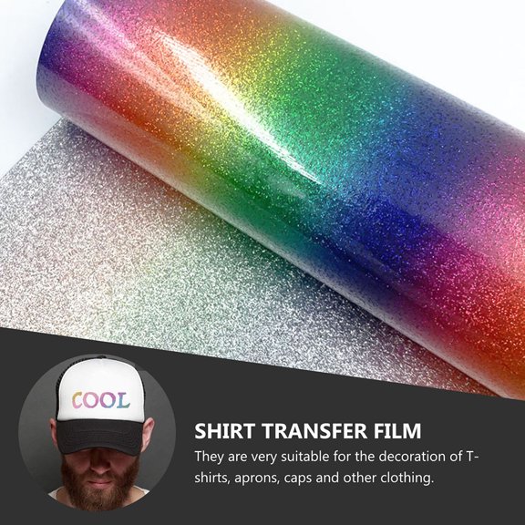 KONTONTY 4PCS Glitter Garment Film Blue for Clothing Stores Ideal for Decoration of Fabrics