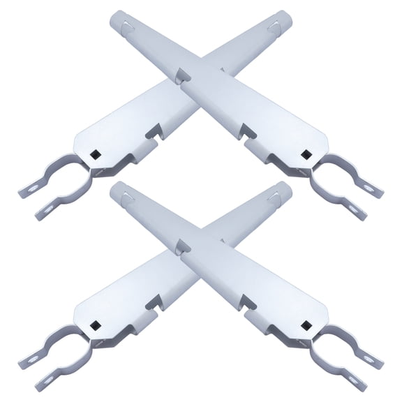 KONTONTY 4Pcs Galvanized Steel Fence Post Extender Arms for Enhancing Fence Tension and Strength