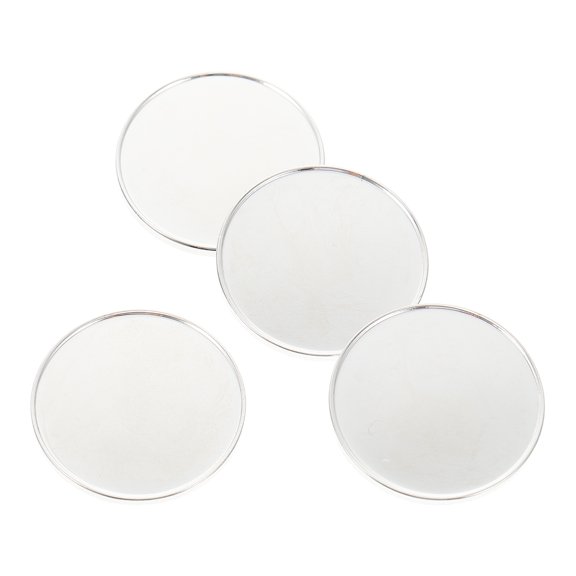 KONTONTY 4-Pack Plated Iron Golf Position Markers Smooth Polished Outdoor Golf Accessories