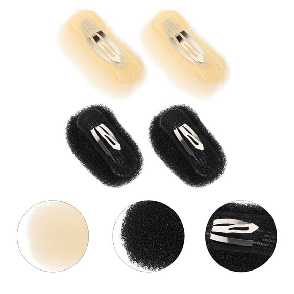 KONTONTY 4Pcs Hair Padding Clamp Assorted Color Hair Volume Increase Tool for Home Use