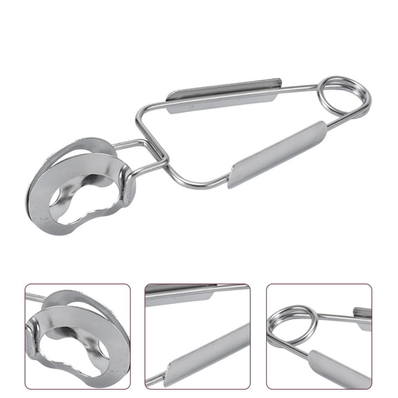 KONTONTY 4Pcs Spring Escargot Tongs Stainless Steel Snail Serving Clips for Kitchen Use