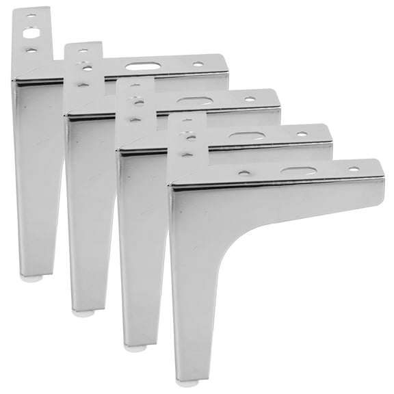 KONTONTY 4-Pack Heavy Duty Triangle Iron Furniture Legs Support for Tables and Cabinets