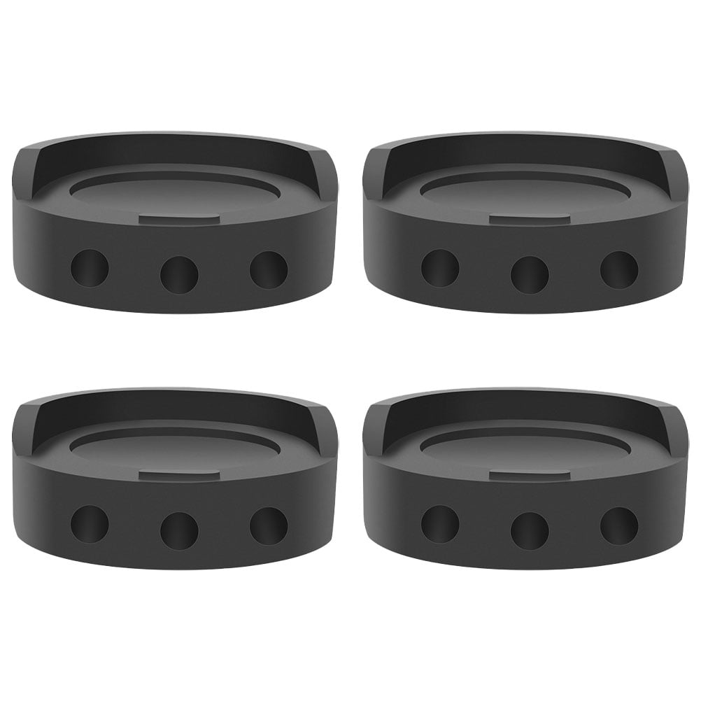 KONTONTY 4Pcs Heavy-duty Machine Foot Pads for Furniture and Washers 7.2X1In Black