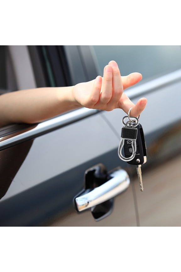 4-Pack Men's Key Chains for Car Keys, Keychain Holder in Assorted Colors, Simple Design