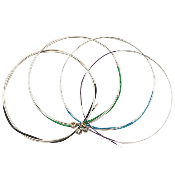 KONTONTY Set of 4 Stainless Steel Viola Strings Metal Replacement for Practice and Performance Use