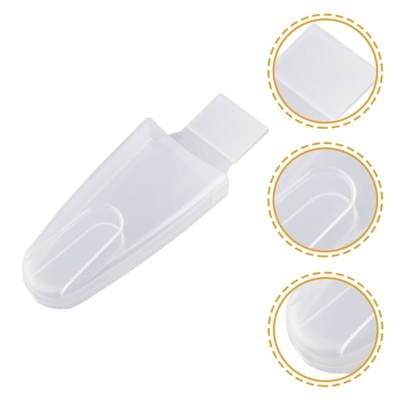 KONTONTY 4Pcs Hand Pruners Bag Transparent Garden Tool Holder Protective Waist Clips ABS