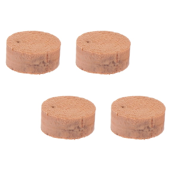 KONTONTY 4-Pack Trombone Wood Cork Pads with Water Drainage, Khaki Color, Replacement for Musicians