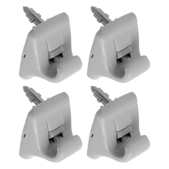 KONTONTY 4Pcs Visor Support Clamp Grey Plastic Sun Protection for Vehicle Drivers