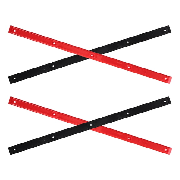 KONTONTY 4Pcs Wear Resistant Plastic Skateboard Rib Bone Rails Easy Install Replacement