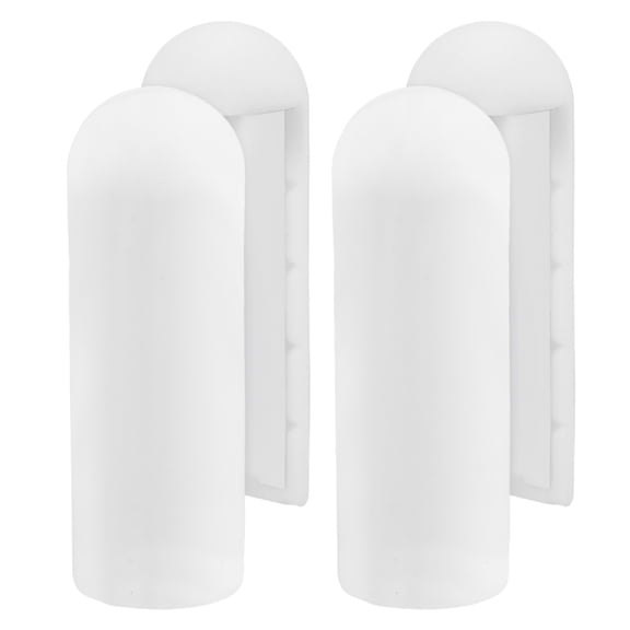 KONTONTY Set of 4 White Silicone Corner Protectors for Tables, Chairs, Cabinets - Edge Guards for Safety