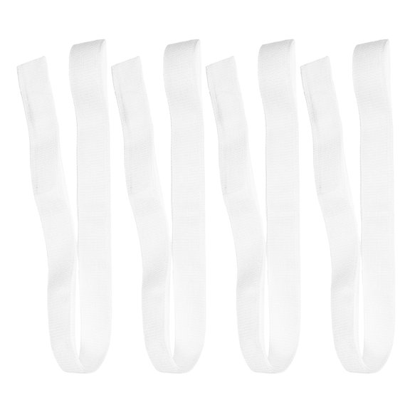 KONTONTY 4Pcs White Volleyball Net Straps Nylon Heavy Duty Replacement Accessories for Outdoor Multi Sport Use