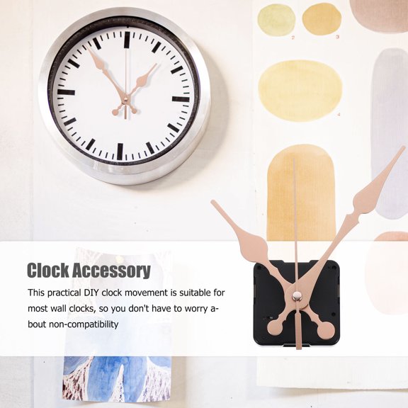 KONTONTY 4Sets DIY Clock Movement Set with Quiet Pointer Accessories for Wall Clocks