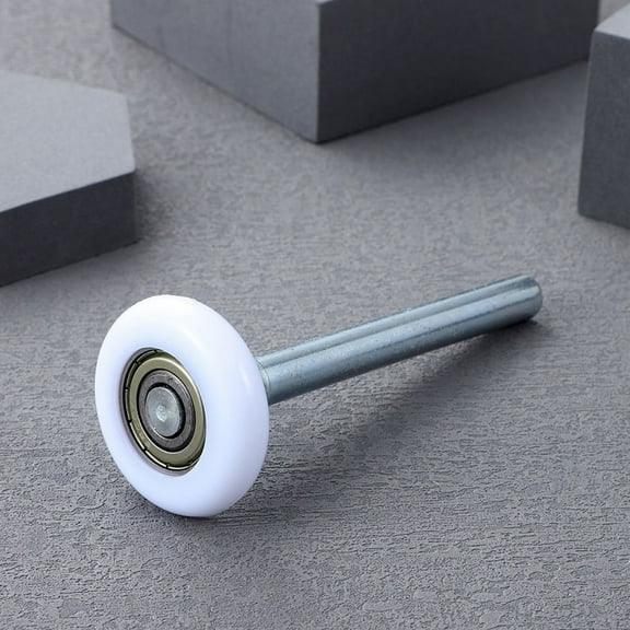 KONTONTY 4pcs Bearing Nylon Garage Door Rollers Replacement Quiet Sliding Door Roller With Stem Track Roller For Smooth Operation Garage Door Parts