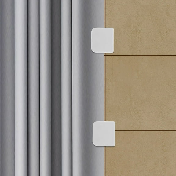 KONTONTY 4pcs Shower Curtain Clips Self Adhesive Shower Splash Guard Clear Windproof Splash Clips For Shower Liners Curtains Easy To Install