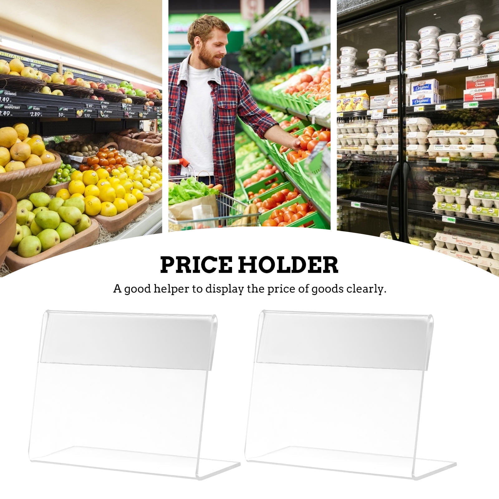 KONTONTY 5 Pcs Label Display Stand Supermarket Stands Museum - Walmart.com