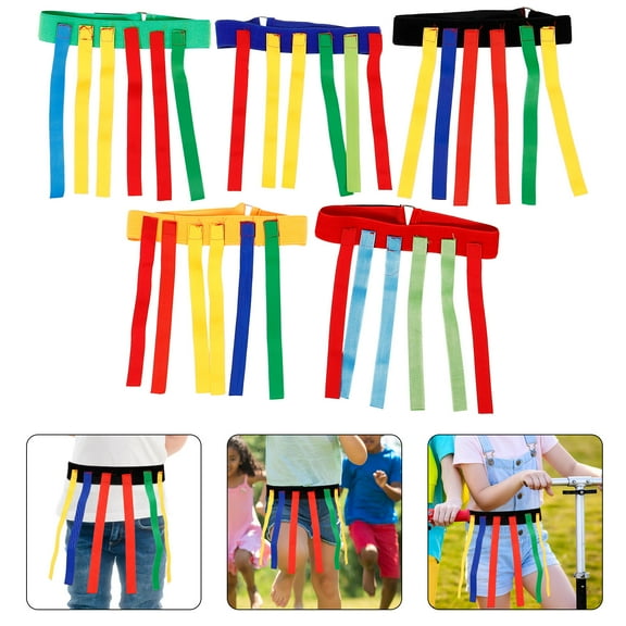 KONTONTY 5 Sets of Interactive Catch Tail Games Belt Pull Tails Activity Props Training