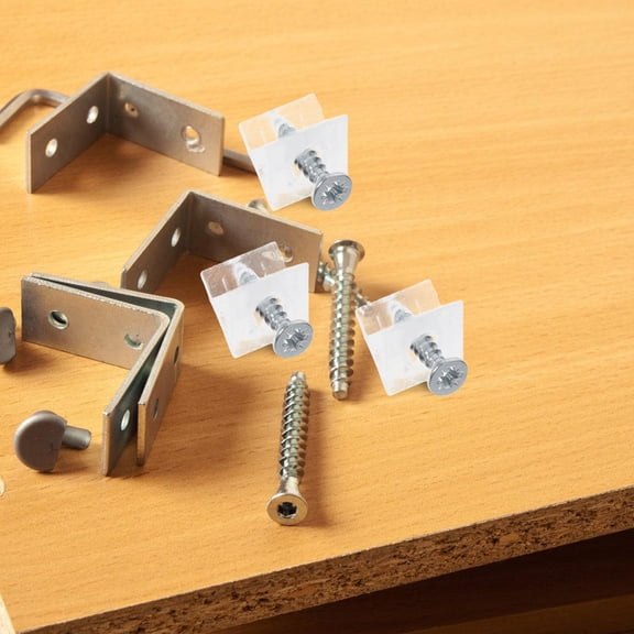 KONTONTY 50 Pcs Dresser Wedges Drawer Mending Plastic Back Buckle