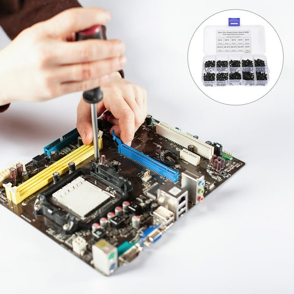 KONTONTY 500-Piece Countersunk Screw Set for Computer Assembly, Electronics, and School Projects