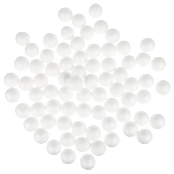 KONTONTY 500Pcs Polystyrene Foam Balls White Craft Forms for Holiday Ornament and Party DIY Projects