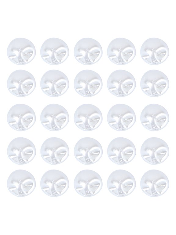 Resin Small Sewing Buttons for Clothes, 50 Pieces, 0.4 x 0.4 Inch, and Lightweight