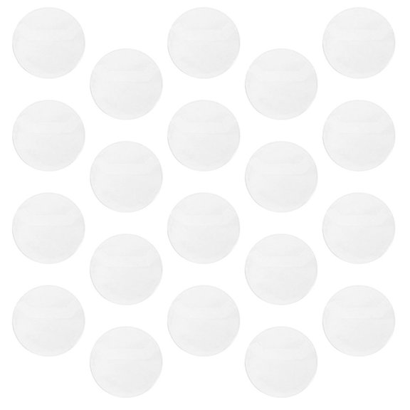 KONTONTY 50Pcs 58Mm Transparent Badge Protective Covers with Full Coverage Scratch Resistant Design