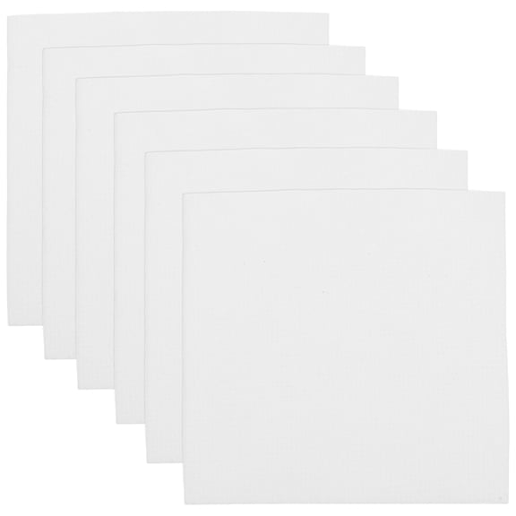 KONTONTY 50 Pieces High Temperature Ceramic Fiber Paper White Felt Insulation for Microwave and Kiln Use