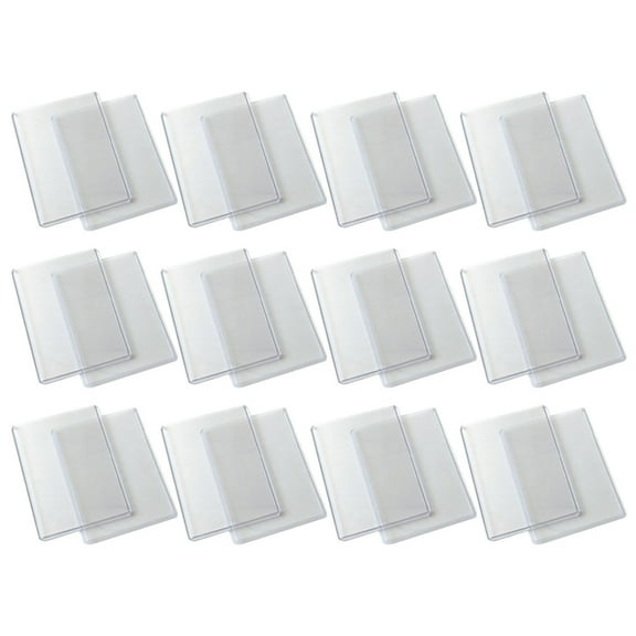 KONTONTY Clear PVC Card Covers Double-Sided Anti-Scratch for Business and Game 50Pcs