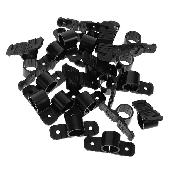 KONTONTY Kontonty Plastic Pipe Support Bracket for Ceiling and Wall Mount, Sturdy, Black