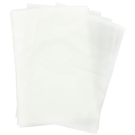 KONTONTY 50Pcs White Travel Shoe Storage Bags Reusable Drawstring Shoe Packing Holders