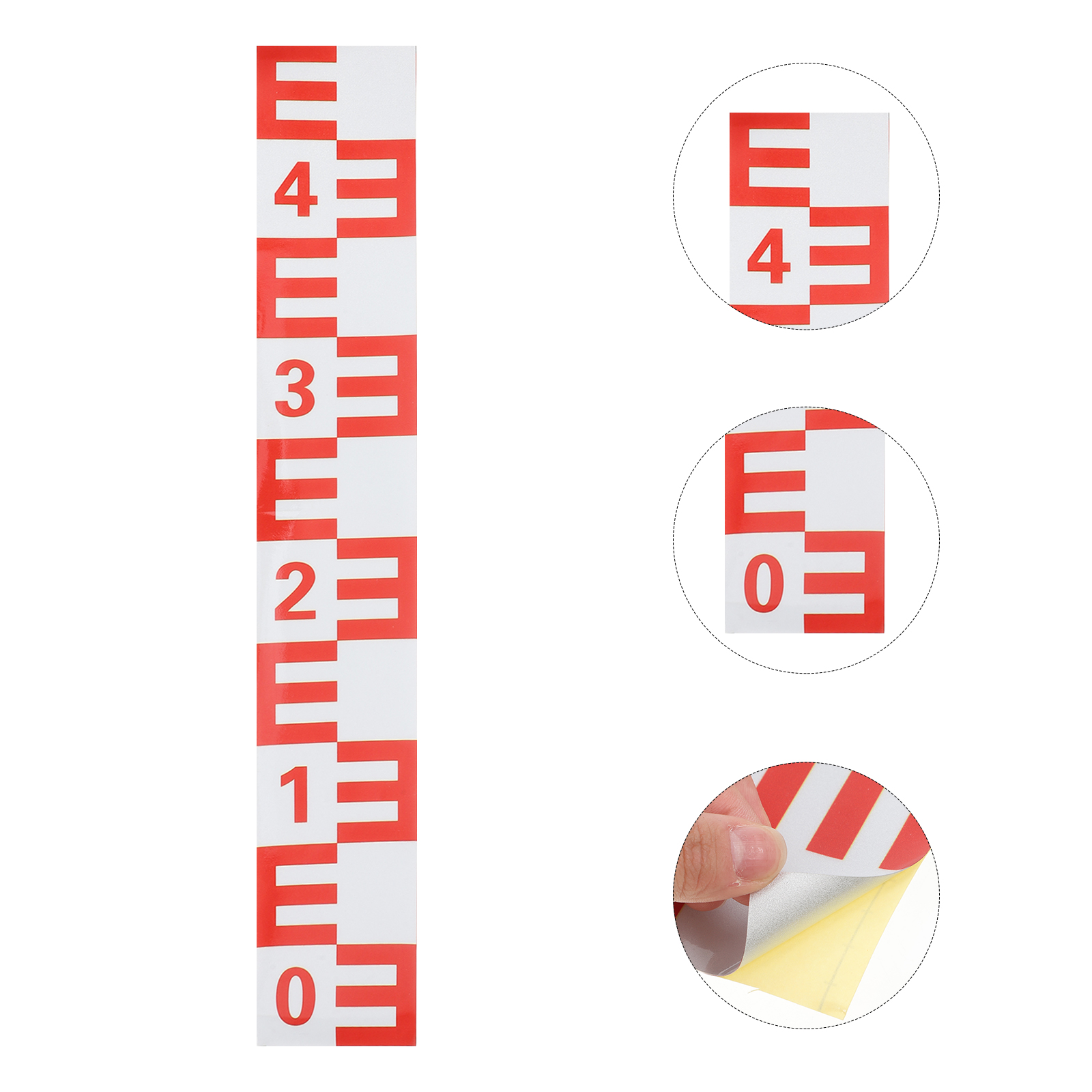 KONTONTY 50cm Self Adhesive Water Level Sticker for Swimming Pool Gauge ...