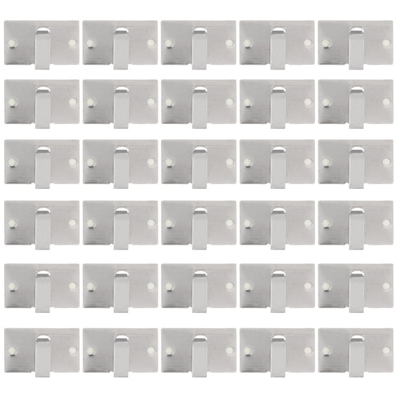 KONTONTY 50pcs Self Adhesive Silver Cord Organizers for Home Use Metal Cable Clips for Small Appliances