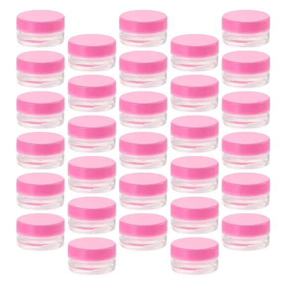 KONTONTY Travel Storage Jars Plastic Cosmetic Containers with Lid for Lotion and Cream