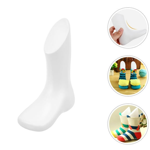 KONTONTY 5Pcs Baby Foot Mannequin Model Plastic Baby Feet for Displaying Socks L Size